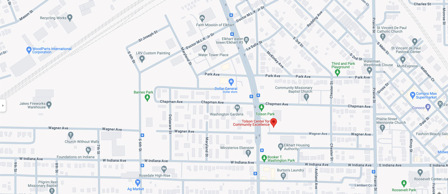 Tolson Center's location on Google Maps