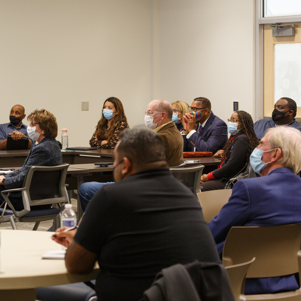 tolson-nov-board-meeting-insta The board meeting together at the Elkhart Health and Aquatic Center